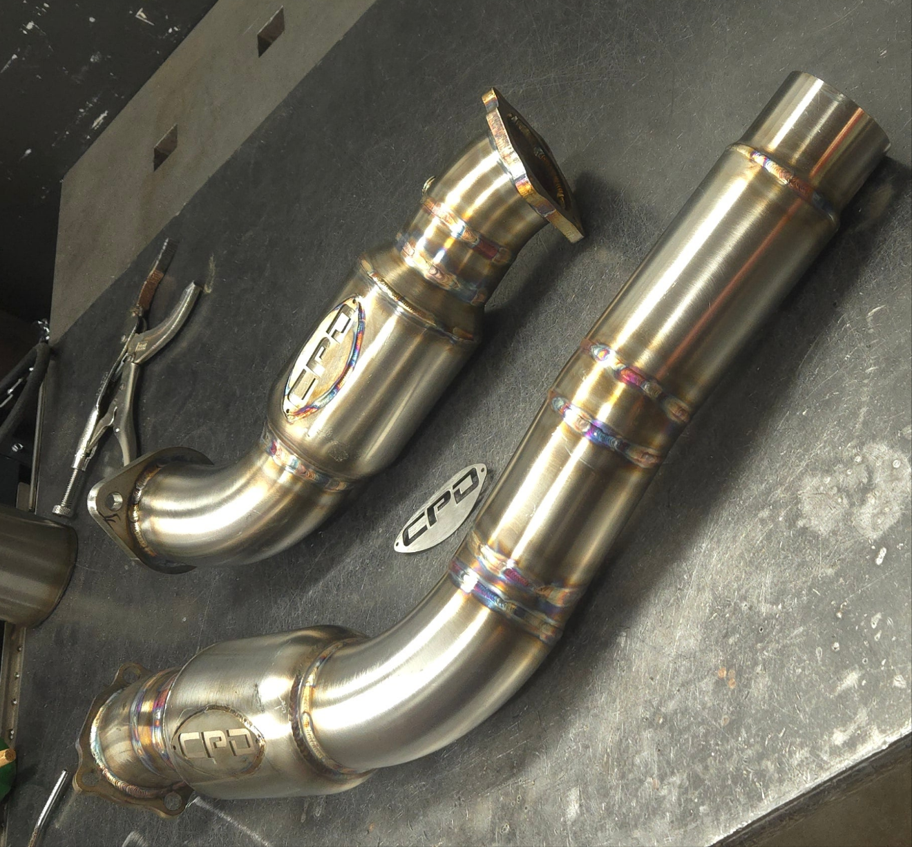 2020+ CPD CT4-V Blackwing GEN2 GESI HO 400CPSI Tig Welded Catted Downpipes