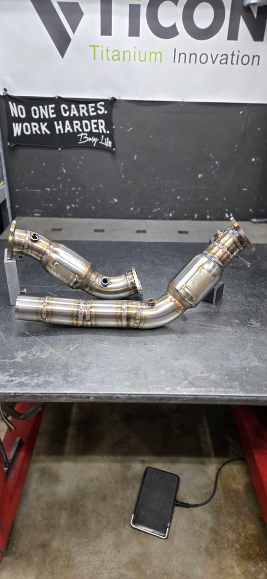 Cadillac CT4-V Blackwing Catless "Resonated" Downpipe