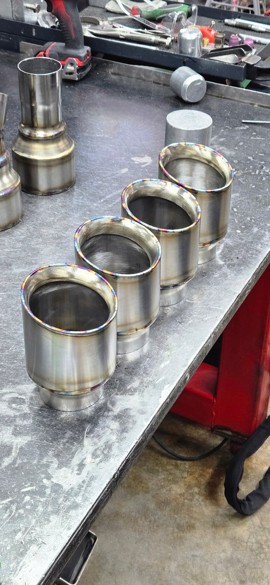 4" SLASH CUT Stainless Steel Slip on Exhaust Tip