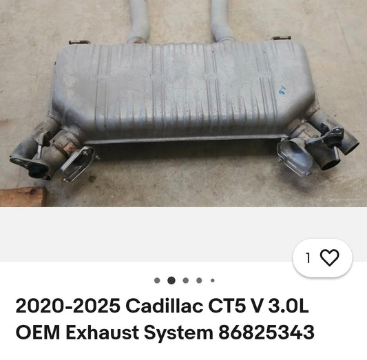 Cadillac CT5-V Blackwing Retro-Slip OEM Tip Axleback Exhaust