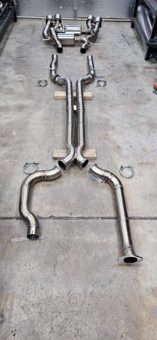 Valveless ATS-V Tig Welded 3" Catback Exhaust 12" Lightweight "Race " Mufflers
